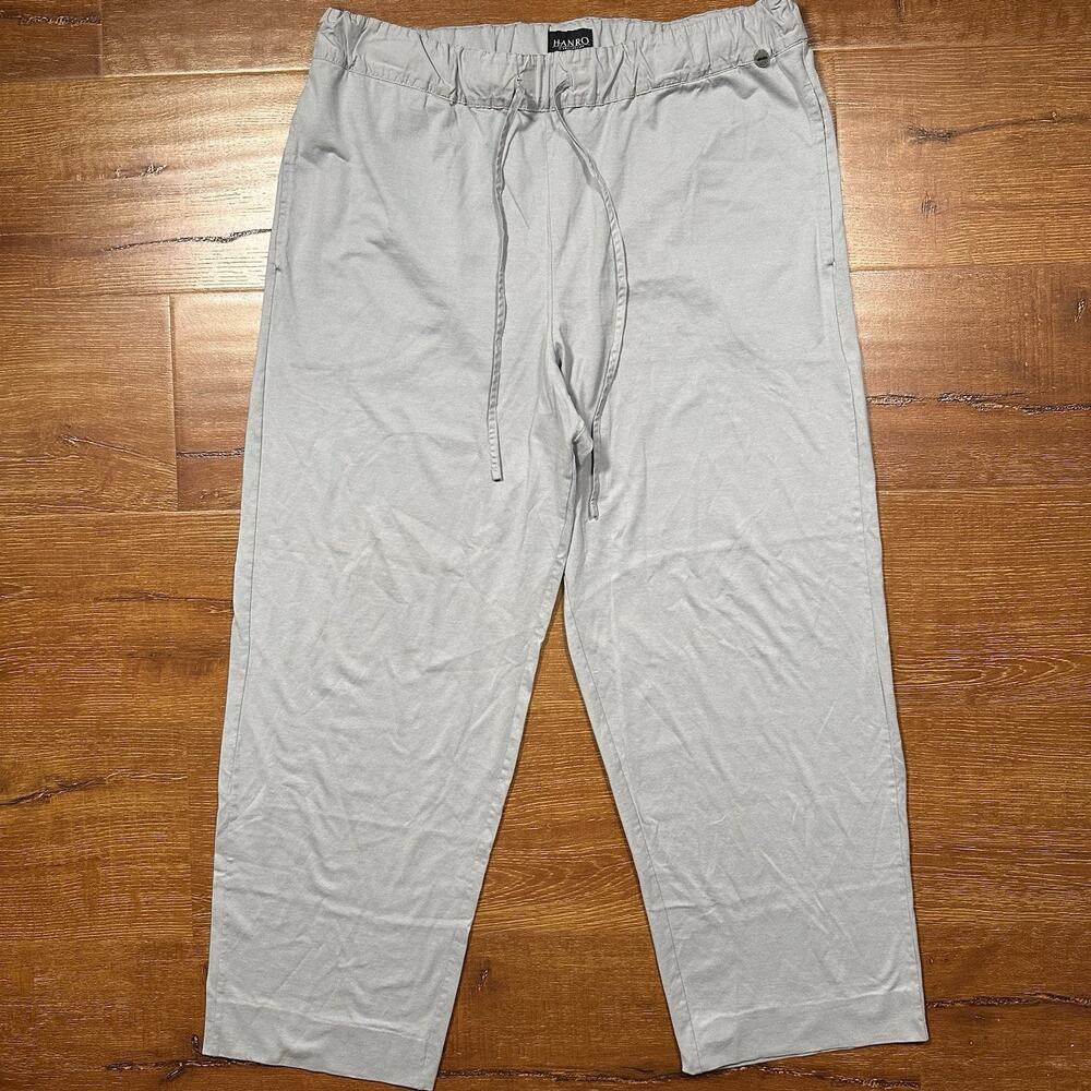 Hanro Lounge Pants Womens XL Gray Wide Leg Comfort Minimal Contemporary City
